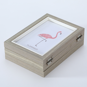 Di alta qualità classico Vintage marrone MDF Collage Photo Frame all'ingrosso in piedi appesi decorazioni da parete Art cornici - Product Image 5