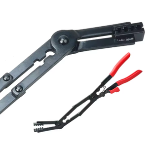 <span class=keywords><strong>Pince</strong></span> à collier de serrage à double articulation à <span class=keywords><strong>longue</strong></span> <span class=keywords><strong>portée</strong></span>, universelle, en métal, avec poignée confortable et embout de coupe croisée pour l'entretien automobile - Product Image 3