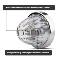 Lampe de signalisation en verre 36W haute puissance, type pastèque, vente en gros d'usine, éclairage décoratif pour camions et remorques