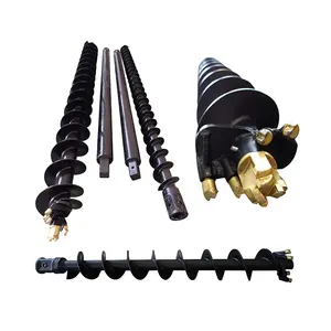 Excavator Attachment Hole Drill Post Hole Digger Plant Tree Hydraulic Power Earth Augers For Sale