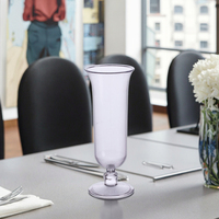 Vente en gros de gobelets à vin modernes en polycarbonate acrylique transparent incassable de 16 oz, nouveau style, pour la maison et la restauration