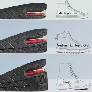 1-3 lớp nửa PVC đàn hồi gót chân không khí đầy đệm tăng cường chiều cao tăng đế cho người đàn ông và phụ nữ 3cm/4.5cm/6cm - Product Image 3