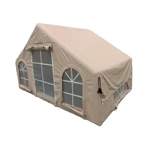 Aosener Tenda Tiup Satu Kamar Tidur Keluarga 2 Orang, Tiang Udara Mewah, Berkemah, Luar Ruangan, Tenda Tiup dengan Pompa