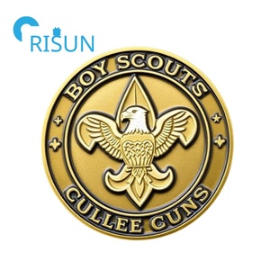 Monedas de Desafío Personalizadas de Metal 3D de los Exploradores Scouts, Moneda de Desafío Personalizada de Esmalte del Club Mundial de Scouts - Product Image 2