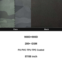 Tissu Oxford 100% polyester 900D*900D enduit d'un film imprimé pour usage extérieur, bagages, tentes, auvents, sacs à dos, PU, PVC, TPE, TPU