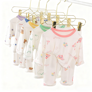 Youyuan Bao XTX001 2026 Completo Estivo Casual per <span class=keywords><strong>Bambini</strong></span> con <span class=keywords><strong>Cartoni</strong></span> <span class=keywords><strong>Animati</strong></span>, Tuta Senza Cuciture a Maniche Tre Quarti per Aria Condizionata per Ragazzi e Ragazze - Product Image 4