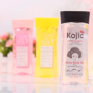Perawatan Kulit Wajah Korea Label Pribadi Kojic Pure Collagen Glow Body <span class=keywords><strong>Oil</strong></span> & Serum Vitamin C Minyak Esensial Murni untuk Wanita - Product Image 4