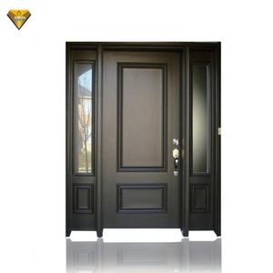 Porta d'Ingresso Esterna JBDHOME <span class=keywords><strong>in</strong></span> Legno Massello Premium, Stile Minimalista con Finitura Naturale per Appartamenti, Ville o Hotel - Product Image 5