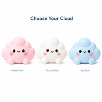 Jouet Squishy ZW en forme de boulette, tendance 2026, nouveau design nuage, rebond lent, super doux, mignon, jouet anti-stress