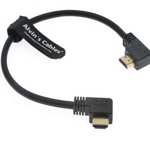 Câble Alvin's 8K à angle gauche/droit haute vitesse 2.1 avec gaine tressée pour Atomos Ninja 8K/4K/FS5/<span class=keywords><strong>FS7</strong></span>/FX9/C300/C500 - Product Image 1