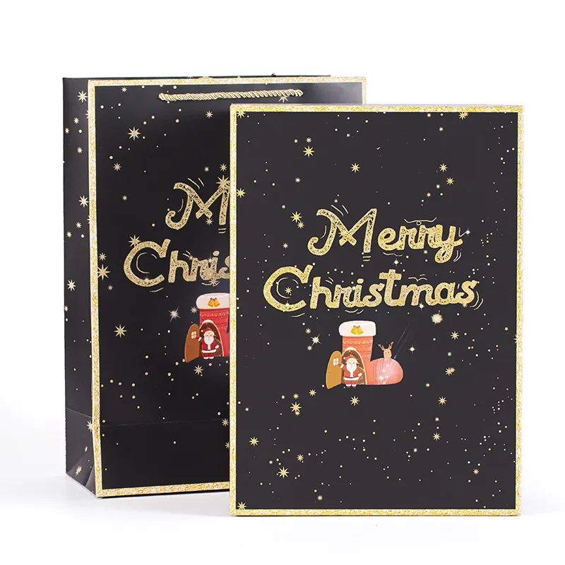 Best Quality Manufacturers supply Christmas Black and Red Gift Apple Packaging Box Low MOQ
