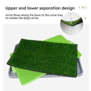 Alfombra de entrenamiento lavable de plástico con bandeja para cachorros, alfombra sanitaria grande para perros, para uso en interiores - Product Image 5