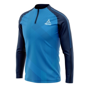 Vestes de sport légères à fermeture éclair quart personnalisées pour hommes Survêtement d'extérieur de haute qualité avec logo de club de football personnalisé - Product Image 2