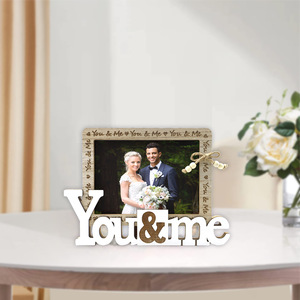 Marco de Fotos de Madera Natural con Forma de Corazón, Adorno de Escritorio, Regalo Sentimental para Padres, Parejas, Abuelos - Product Image 2