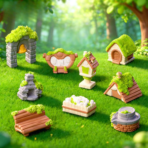 Miniature Paysage Créatif <span class=keywords><strong>Forêt</strong></span> Apaisante DIY Jardinage Aménagement Accessoires Décoratifs Ornements de Bureau - Product Image 1