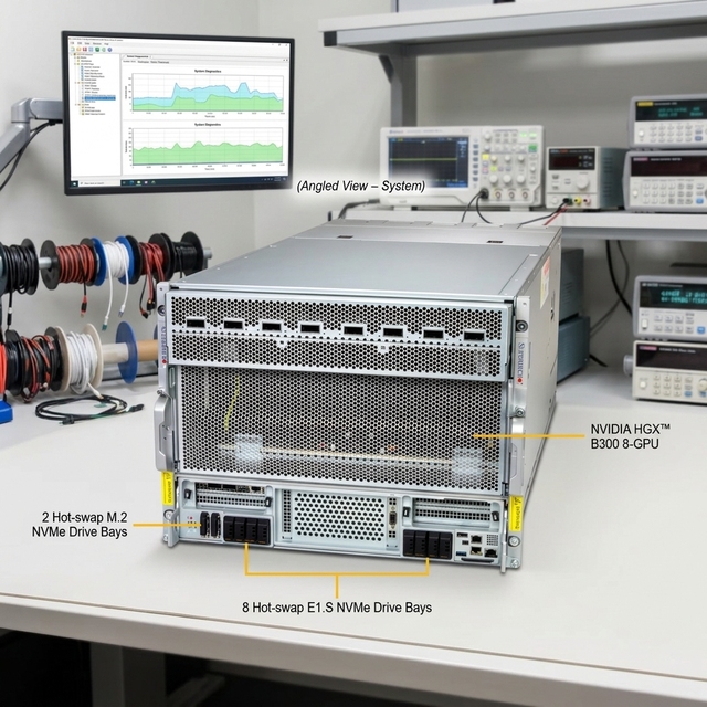 SYS-822GS-NB3RT Dual Intel Xeon 6700 Series Processors with P-cores, up to 350W TDP