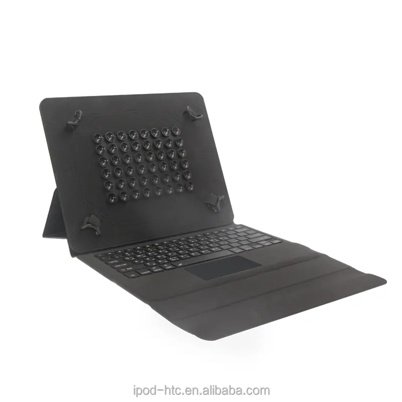 Fabrika fiyat ince üç katlı evrensel kablosuz klavye Tablet kılıfı kapak arkadan aydınlatmalı iPad için Trackpad mini 6-12.9 Smartphone