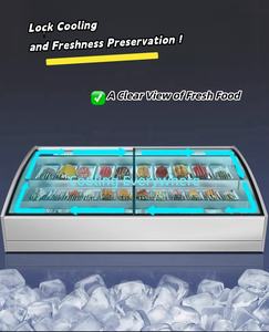 Congélateur à 8 comptoirs Réfrigérateur vitrine Congélateur commercial Réfrigérateur comptoir BBQ Présentoir à viande - Product Image 6
