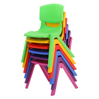 Chaise d'école maternelle empilable pour enfants, en plastique E0 épaissi, dossier ergonomique, imperméable, gain de place, haute résistance