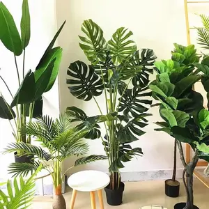 Indoor Home Bruiloft Decoratie Houten Bonsai Decor Product Kunstmatige Banaan Boom