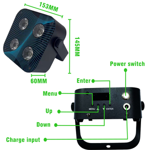 IR4 plantare 4x12w RGBWA + UV LED Par Uplights Wireless DMX Wifi decorazione a distanza per il palco KTV Wedding & Party - Product Image 3