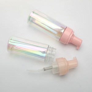 Wholesale Custom Luxury Empty <b>Shampoo</b> Lotion <b>Bottle</b> 100Ml Pink <b>Pump</b> Bubble Facial Cleanser Plastic Cosmetic Package Foam <b>Bottle</b> - Product Image 4