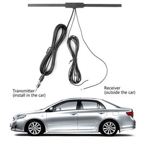Antenne de voiture en fibre de carbone 12V avec compatibilité <span class=keywords><strong>DAB</strong></span> et amplificateur de signal pour radio AM FM pour plusieurs modèles de voiture - Product Image 3
