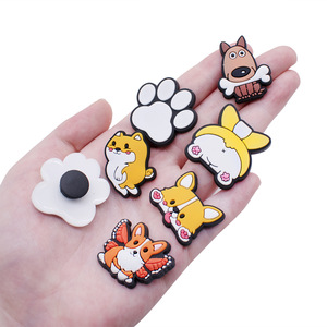 Adornos Personalizados para Zapatos <span class=keywords><strong>de</strong></span> Niñas, Lindos Corgi y <span class=keywords><strong>Shiba</strong></span> <span class=keywords><strong>Inu</strong></span>, Impermeables, <span class=keywords><strong>de</strong></span> PVC, para Decorar Zapatos, Recuerdos <span class=keywords><strong>de</strong></span> Fiesta, Regalo - Product Image 3