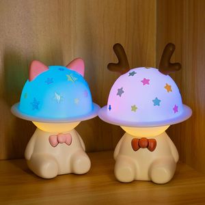 Lampe d'ambiance moderne en silicone blanc chaud LED USB, lampe de chevet mignonne, cadeau DIY, chambre d'enfant, batterie 5V, faite à la main, à intensité variable, FCC - Product Image 3