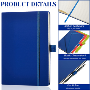 Office School Supplier <b>A5</b> PU Leather <b>Diary</b> Custom Logo Hardcover Writing Journal Notebook With Elastic Band - Product Image 4