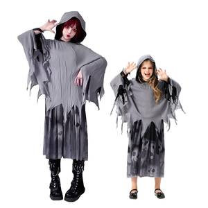 Cape de déguisement d'Halloween pour enfants, Robe de Grim Reaper, Costume amusant de grand-mère, Tenue de scène pour fête costumée - Product Image 2