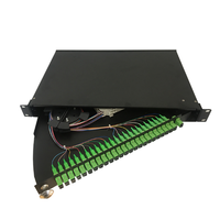 Panel Patch Fiber Optik Tipe Drawer 24 Port Odf Rack Mount SC/APC Duplex Kotak Terminal FTTH