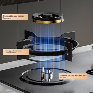 Estufa de Gas Doble de Acero Inoxidable de 10 mm de Espesor, Gas Natural, Temporizador, Antiobstrucción, Anticontaminación por Aceite, Eficiente Energéticamente - Product Image 2