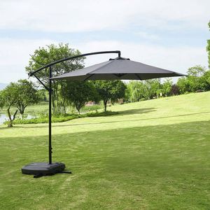 2026 2.7M Modern Steel Outdoor Parasol Umbrella Sun Protection Windproof 180G Polyester Custom Logo for Swimming Pool Park - Product Image 1