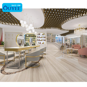 Muebles de Diseño para Centro de Belleza de Lujo, Espejos para Salón de Belleza, Estación de Maquillaje, Barra de Uñas con Luces LED - Product Image 2