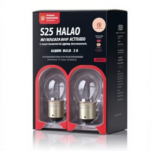 หลอดไฟฮาโลเจน S25 2 ชิ้น สำหรับเปลี่ยนหลอดไฟรถยนต์ - Product Image 2