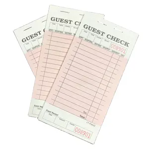 CT-P3632 Enkele Deel Board Card Restaurant Gast Check Dienen Pad Rolnummer Boek Order Pad