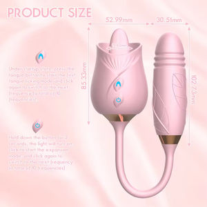 Vibrador con Forma de Dildo, 10 Frecuencias, Recargable por USB e Impermeable IPX6, para Estimulación del Punto G, Clítoris y Pezones, Uso Femenino - Product Image 3