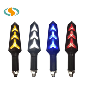 Feux de jour 12V pour <span class=keywords><strong>moto</strong></span>, LED avant flexibles à effet de défilement, feu arrière en queue de poisson, clignotants LED pour <span class=keywords><strong>moto</strong></span> - Product Image 1
