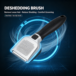 Pet Shedding <b>Brush</b> <b>Self</b> <b>Cleaning</b> Grooming Comb For Removing Loose Dog And Cat <b>Hair</b> - Product Image 6