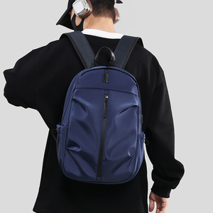 Men's <b>Backpack</b> <b>Large</b> Capacity Lightweight Durable Laptop Compartment Casual Travel School Bag Blue - Product Image 1
