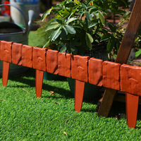 Clôture de jardin pliable moderne minimaliste en PVC F-666 pour l'aménagement paysager extérieur