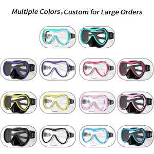 Marco de máscara de buceo antivaho directo de fábrica impermeable para nadar deportes acuáticos para pesca submarina Freediving logotipo OEM personalizable - Product Image 5
