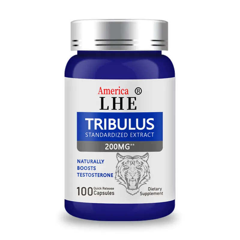 แคปซูล Tribulus terrestris สารสกัดจากผงสนับสนุนพลังงานและระบบภูมิคุ้มกัน