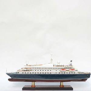 Modèle de navire porte-conteneurs en bois fait main WAN HAI A03 - Maquette de navire de transport premium pour la décoration de la maison ou du bureau - Product Image 1