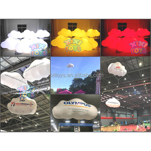 Globos de nubes inflables colgantes, decoración para clubs, modelos de nubes de aire inflables de 4m/13 pies de largo - Product Image 5