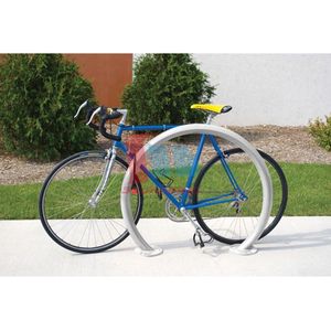Soporte de seguridad para bicicletas de acero inoxidable de doble cara, resistente, para montaje en suelo, para exteriores, modelo CLASSIC OUTDOOR - Product Image 5