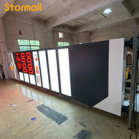Letrero LED para Gasolinera, Letrero Tipo Pylon, Tablero de Precios para Gasolinera, Cartel Digital Personalizado de Aluminio para Mostrar Precios de Combustible