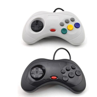 Controlador con cable para Sega Saturn, controlador de juegos para el sistema Saturn con gamepad clásico USB