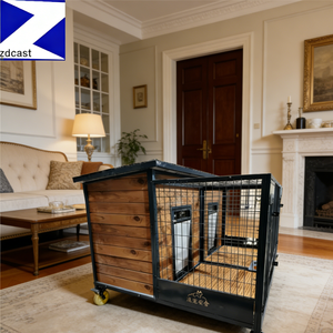 Maisonnette pliable moderne pour animaux de compagnie d'extérieur - 48 pouces de longueur pour <span class=keywords><strong>Teckel</strong></span> et Corgi - Product Image 5